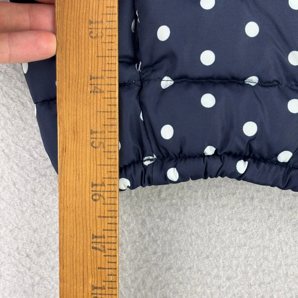 Baby Gap Polka Dot Puffer Jacket‎ Kids 5T Navy Blue Casual Lightweight Coat